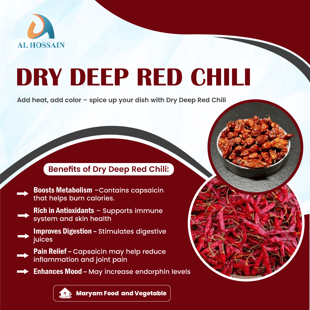 Al Hossain Natural Guatemalan Dry Deep Red Chili – Whole – Bulk 11 LB (176 oz / 5kg) | Spicy, Aromatic & Vibrant | Ideal for Cooking, Seasoning, Sauces & Pickling | Non-GMO, Gluten-Free, Vegan