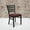 Burgundy Vinyl Seat/Black Metal Frame, variant on Flash Furniture 2 Pack HERCULES Series Black Ladder Back Metal Restaurant Chair - Black Vinyl Seat