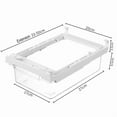 thumbnail image 3 of LHNFT Fridge Drawer Organize, Retractable Refrigerator Storage Box,Adjustable Kitchen Organizer with Pull Out Rack Box,Fit for Shelf Under 0.6 inch Thick, 3 of 5