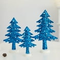 thumbnail image 2 of Blue Christmas Non Woven Christmas Tree Desktop Decoration Set Non Woven Fabric Material For Home Holiday Decor Color Blue, 2 of 7
