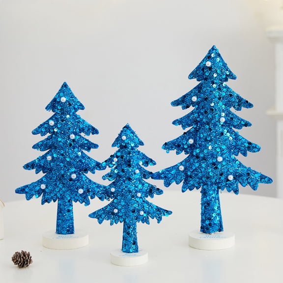 Non-Woven Mini Christmas Tree Desktop Decoration Set Festive Tabletop Xmas Tree Kit Small Christmas Tree Decorations for Home Office Desk Holiday Seasonal Decor