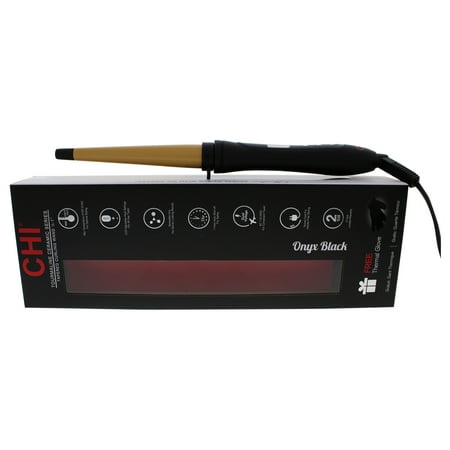 CHI Air Tourmaline Ceramic 1/2 - 1" Hair Curling Styler Wand, Onyx Black