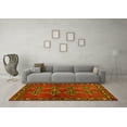 thumbnail image 3 of Ahgly Company Machine Washable Indoor Rectangle Abstract Yellow Contemporary Area Rugs, 5' x 7', 3 of 4
