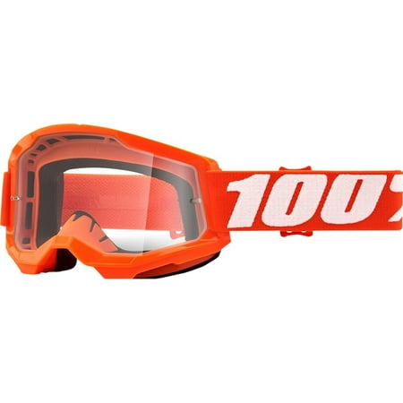 100% STRATA Goggle Orange - Clear Lens 50421-101-05