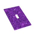 thumbnail image 3 of Kll Purple Glitter Wall Plate,Gloss Finish,Standard Size 1 - 5" X 3", Polycarbonate Thermoplastic,Electric Receptacle Plug Covers, 3 of 8