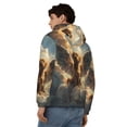 thumbnail image 4 of Kdxio Cloud Rainbow Winged Dog Print Men Hoodies Casual Hoodies for Men with Zip Pockets Full Zip Long Sleeve Sweatshirt Sports Hooded Jacket-Small, 4 of 5