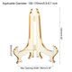 thumbnail image 2 of Soporte de Plato Decorativo de Acrílico de 5" Uxcell, Paquete de 2 Soportes de Marco para Mostrar Fotos Oro Blanco, 2 of 6