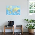 thumbnail image 3 of Art.com Highly Detailed Political World Map with Labeling.Vector Illustration. Stretched Canvas Print Wall Art by Bardocz Peter, 36" x 24", 3 of 4