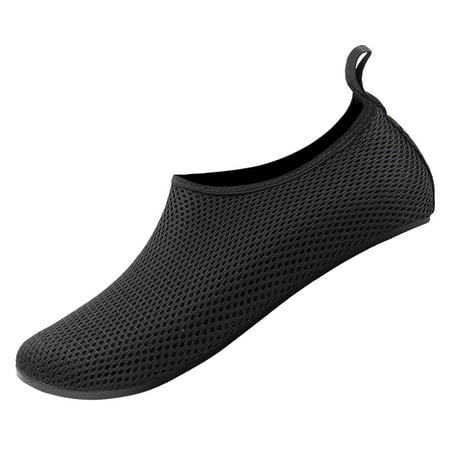 

Sehao Couples Summer Outdoor Water Aqua Socks Beach Swim Surf Yoga Exercise Shoes PU Black 13 US (Wide Widths Available)