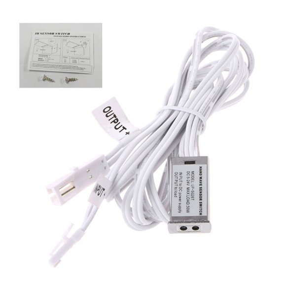 ZUARFY DC 12V/24V IR Hand Wave Sensor Switch 5A Hand Sweep Switch 10cm Sense Distance