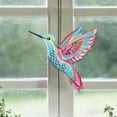 thumbnail image 4 of Colorful Hummingbird Wrought Wall Metal Ornaments Crafts Wall Stickers Easy To Install, 4 of 6
