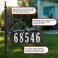 thumbnail image 4 of Address America USA HandCrafted, Double-Sided Boardwalk  Reflective Address Sign - 30" Post, 4 of 8