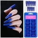 thumbnail image 4 of Xihbxyly 100 Uñas Postizas Largas de Cobertura Completa, Puntas de Ataúd, Manicura Estilo Bailarina, 4 of 4