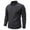 Dark Gray, variant on Men's Fleece Lined Sweater Fake Two Layer Collar Warm Base Shirt Long Sleeve