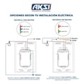 thumbnail image 4 of Interruptor Inteligente Wifi Aksi Negro 1 Apagador, Incluye Capacitor, con y sin Neutro, Alexa y Google Assistant, 4 of 8