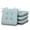 Dusty Blue, variant on Shinnwa Kitchen Chair Cushions 3.5" Thick Pad Textured Bouclé Fabric Non-slip Seat Cushions Set of 4 for Indoor Dining Chairs, Taupe