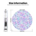 thumbnail image 3 of Uemuo Rainbow Scales Print Compact Portable Pocket Makeup Mirror - Leather Cover, Elegant Travel Cosmetic Mirror for Purse, Pocket, and Handbag-Round Shape, 3 of 9