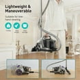 thumbnail image 7 of Vacuum Cleaner, 1200W 3.6 QT Bagless Canister Vacuum, Turbo Brush, Double HEPA Filter, Silver Purple, 7 of 7