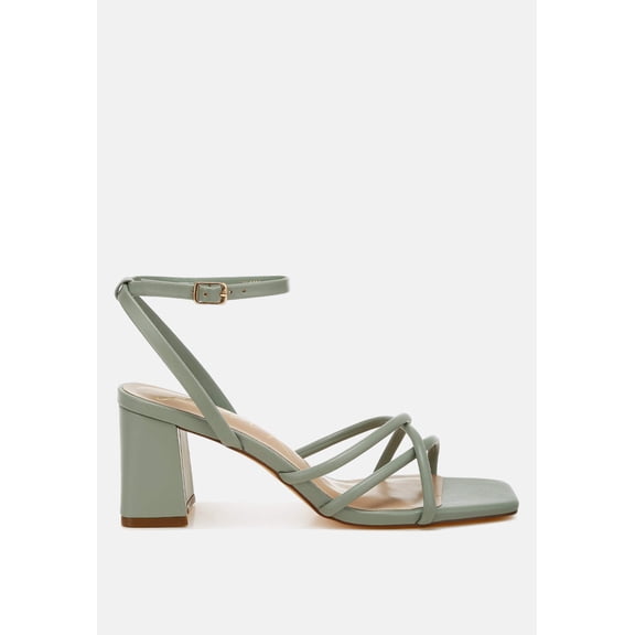 Alyona Low Block Heel Strappy Sandals