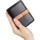 thumbnail image 4 of Tarjetero para tarjetas de crédito, tarjetero negro para mujer y hombre, tarjetero de piel para 30 tarjetas, 4 of 5