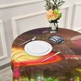 thumbnail image 6 of Coolnut Mushroom Round Tablecloth, Washable Oil Proof Table Cover for Kitchen Holiday Party Wedding Picnic Decoration, 6 of 7