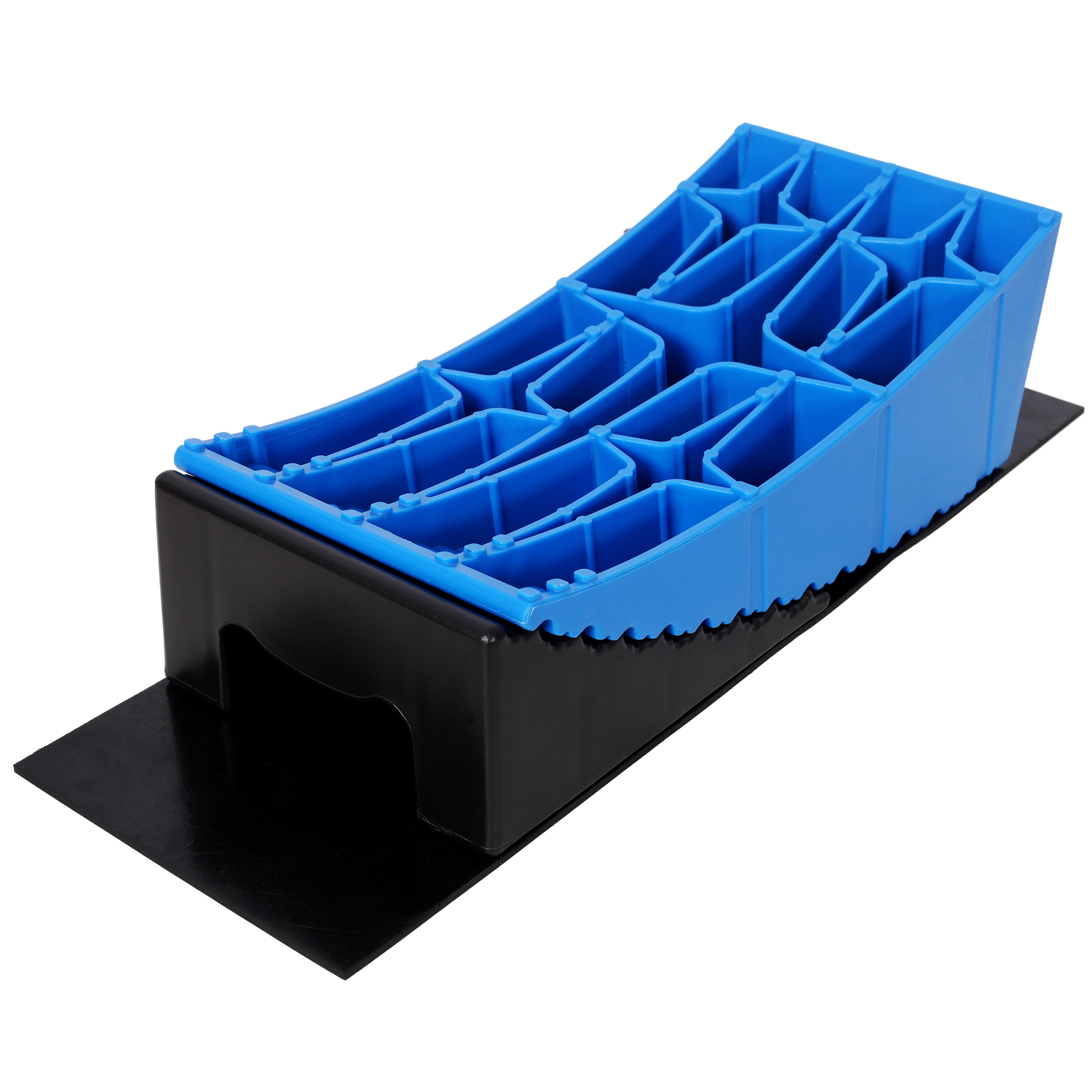 RV Leveling Blocks Kit, 8-Piece Curved RV Wheel Levelers with Chocks, Rubber Mats & Storage Bag, Camper Stabilizer Leveling System for Travel Trailer, Motorhome, Camper