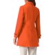 thumbnail image 3 of Abrigo largo clásico de invierno de una sola botonadura para mujer INSPIRE CHIC con bolsillos XS Naranja, 3 of 6