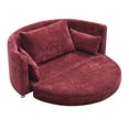 thumbnail image 2 of Miekor Foldable Sleeper sofa bed, Floor Sofa Chair Bed,multi-functional, circular bed, adjustable Futon Sofa Folding Lazy Sofa Couch Burgundy B5A1390, 2 of 6