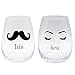 thumbnail image 3 of His and Hers Stemless Wine Glass Set, 3 of 3