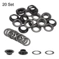 thumbnail image 3 of Juego de 20 ojales con arandelas de 12 mm, kit de ojales de metal cobre para cortinas, lonas, bolsas de cuero DIY, color gunmetal, 3 of 6