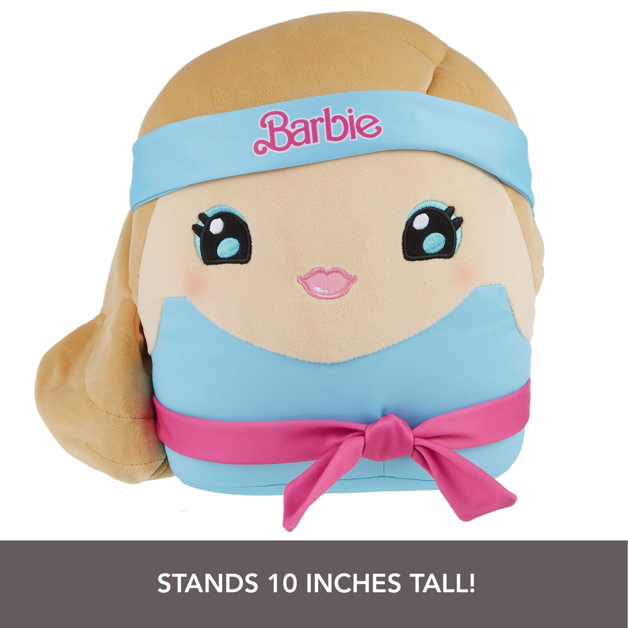 Barbie Cuutopia Plush, 10-inch Soft Pillow Doll, ‘80s-Inspired Workout Look & Soft Belt