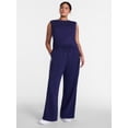 thumbnail image 2 of Avia Women's Pique Knit Track Pants, 31" Inseam, Sizes XS-XXXL, 2 of 4