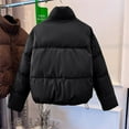 thumbnail image 4 of XFLWAM Womens Winter Coat Warm Quilted Puffer Jacket Solid Color Full Zipper Down Jackets Outerwear with Pockets XL, 4 of 6