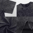 thumbnail image 5 of Women's Distressed Heart Vintage Wash Graphic T-Shirt, Relaxed Short Sleeve Crewneck Tee, 5 of 6