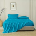 thumbnail image 1 of SGI Bedding 1000 TC Egyptian Cotton Bed Sheet Set - King Size Sheets 1000 Count Sheets for King Size Bed - Soft, Durable Sheets Cotton Sheets in 1000 TC 15" Deep Turquoise Blue, 1 of 6
