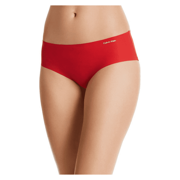 Calvin Klein Invisibles Hipster Panty, Red, L