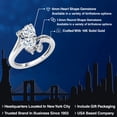 thumbnail image 5 of Gem Stone King 10K White Gold Green Peridot Red Garnet and Diamond Women Heart Shape Ring (1.76 Cttw, Gemstone Birthstone, Available in Size 5, 6, 7, 8, 9), 5 of 6