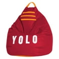 thumbnail image 1 of Gouchee Home Yolo Red Bean Bag Chair – Water-Repellent Oxford Polyester with Polystyrene Bead Filling, Suitable for Adults and Teens, Lightweight & Portable Seating for Dorm, Living Room or Playroom, 1 of 6