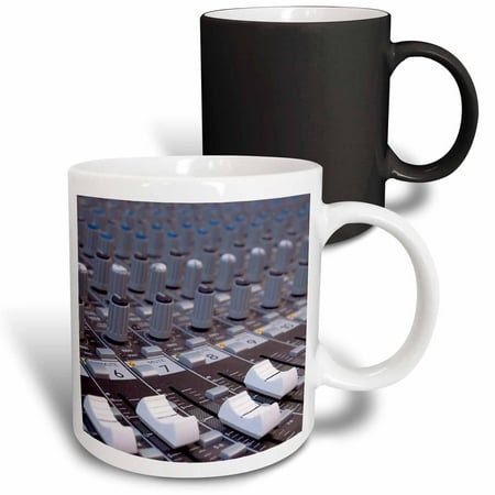 

3dRose Audio mixer board mixing engineer knobs sliders slider buttons studio recording Magic Transforming Mug 11oz