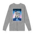 thumbnail image 4 of Beetlejuice Mansion Key Art Adult Heather Gray Crew Neck Long Sleeve Tee-Medium, 4 of 7