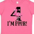 thumbnail image 4 of Inktastic 4th Birthday Flamingo Girls Toddler T-Shirt, 4 of 5
