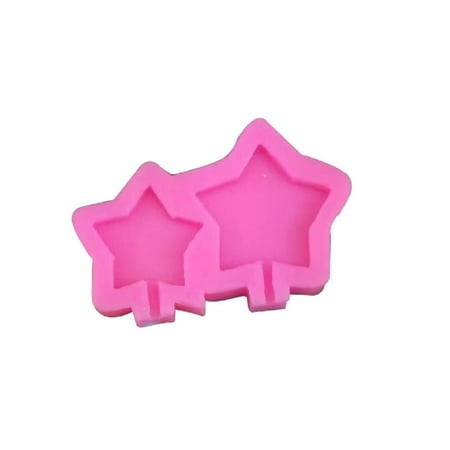 

UDIYO Chocolate Mold Heat-resistant Chocolate Mold Easy Clean Silicone Easy Demould Star Shape Lollipop Mould for Kitchen