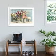 thumbnail image 5 of Art.com Marche des Fleurs Blue Gold Art Print by Danhui Nai, White Frame Wall Art, 44" x 32", 5 of 5