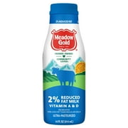 Meadow Gold Ultra-Pasteurized 2% Reduced Fat Milk 14 Fl Oz