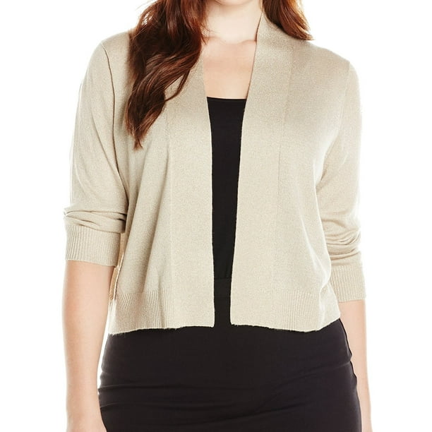 Calvin Klein Calvin Klein NEW Beige Women's Size 1X Plus Gold