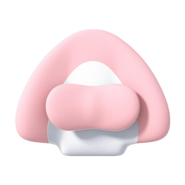 Almohada de apoyo lumbar, cómoda, ajustable, deslizable, portátil, para la cintura y la espalda. Rosa