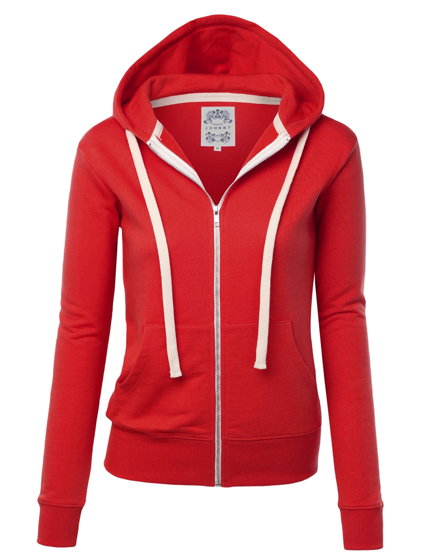 Made by Johnny Women s Active Fleece Zip Up Hoodie Sweater
