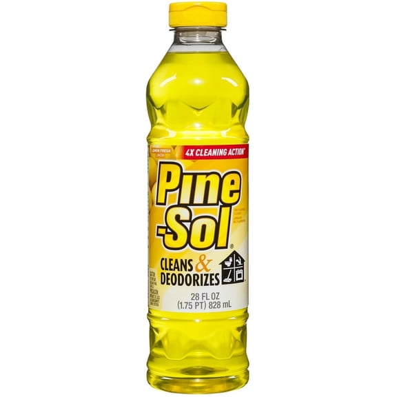 Pine-Sol Multi-Surface Cleaner & Deodorizer Liquid, Lemon Fresh, 28 fl oz (3 Pack) (Bundle)