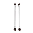 thumbnail image 1 of Brocha Para Sombra De Nariz, Juego De Brochas Para Sombra De Ojos De Maquillaje De Cabello , 2 Piezas, Plata Portátil De Doble Punta Para El Hogar, 1 of 7