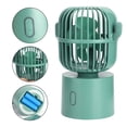 thumbnail image 5 of Ventilador de escritorio USB, 3 velocidades, portátil, ajustable, lindo cactus, ventilador de mesa de escritorio, carga de dos maneras, cabezal agitador gran angular, mini ventilador de refrigeración, 5 of 5